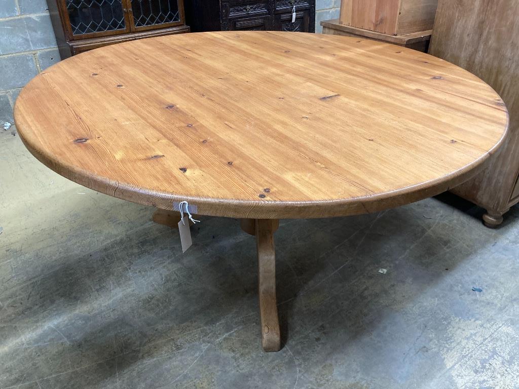 A pine breakfast table